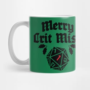 Merry Crit Miss (black) Mug